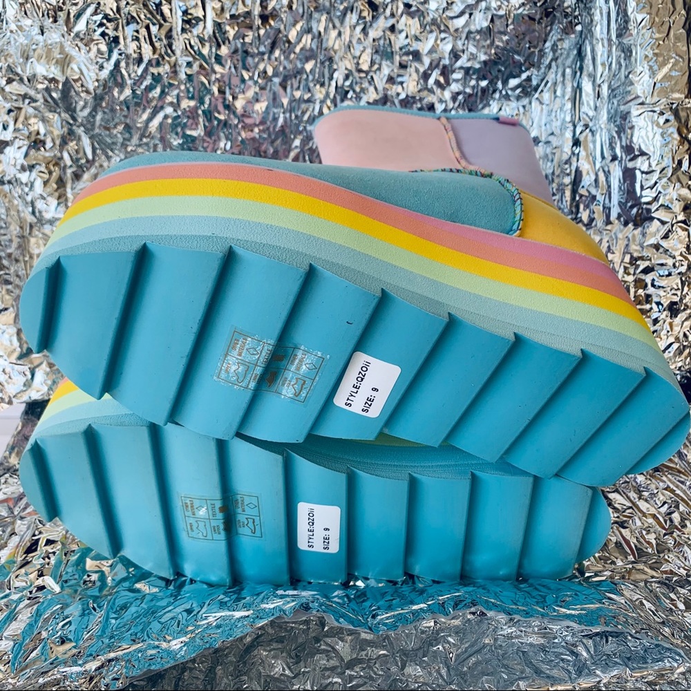 New YRU Qozii 🍭Platform Uggi Boots - Picture 6 of 8